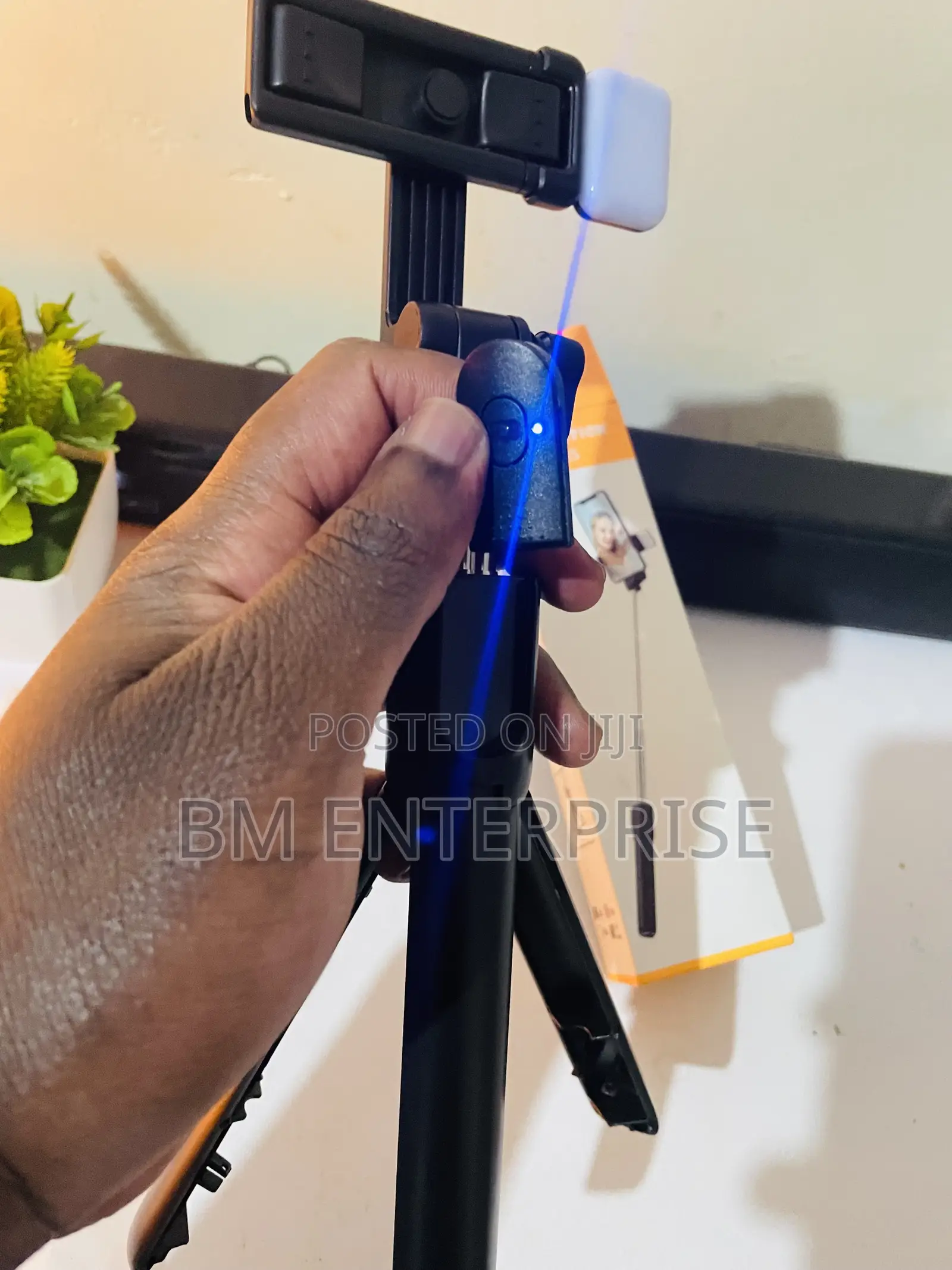 Brand New Selfie Stick With Bluetooth Shutter Led Light