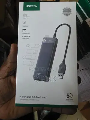 Ugreen 4-Port Usb 3.0 Hub With Usb C Power Supply- Cm653