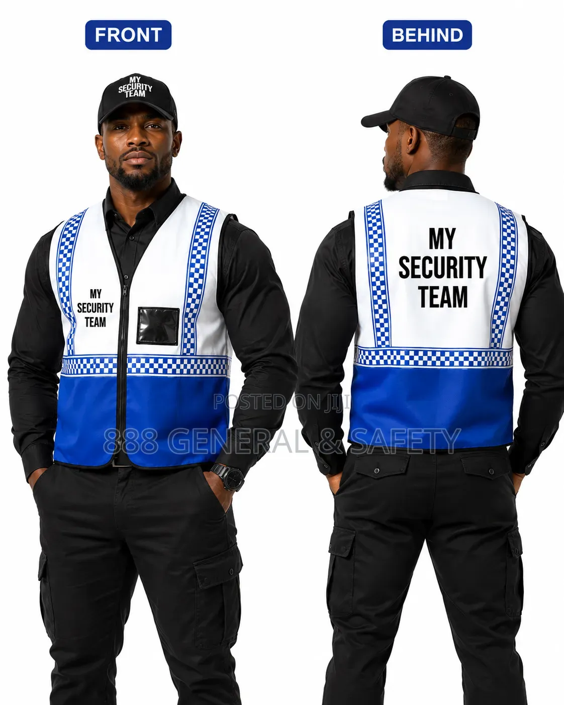 Reflector Jacket ( White/Blue Reflector Jacket)