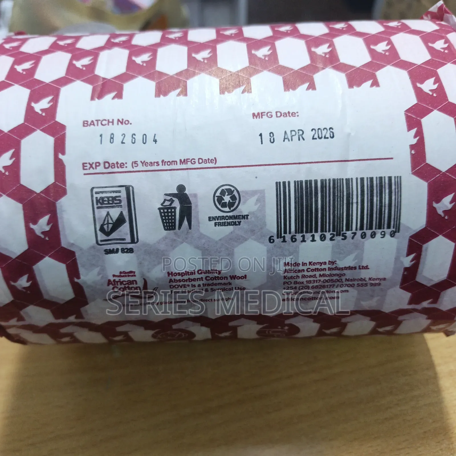 Dove Cotton Wool