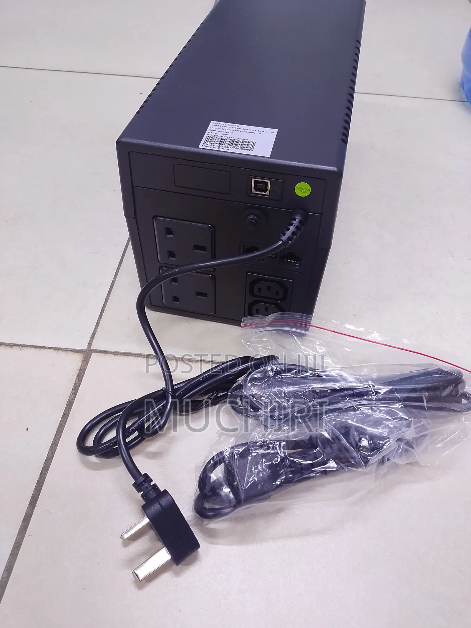Mecer 1000va Line Interactive Ups (Me-1000-Vu) 1kva