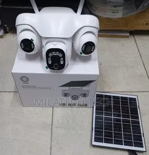 V380 Triple Lens CCTV Camera | Wireless 4g | 360° Coverage |