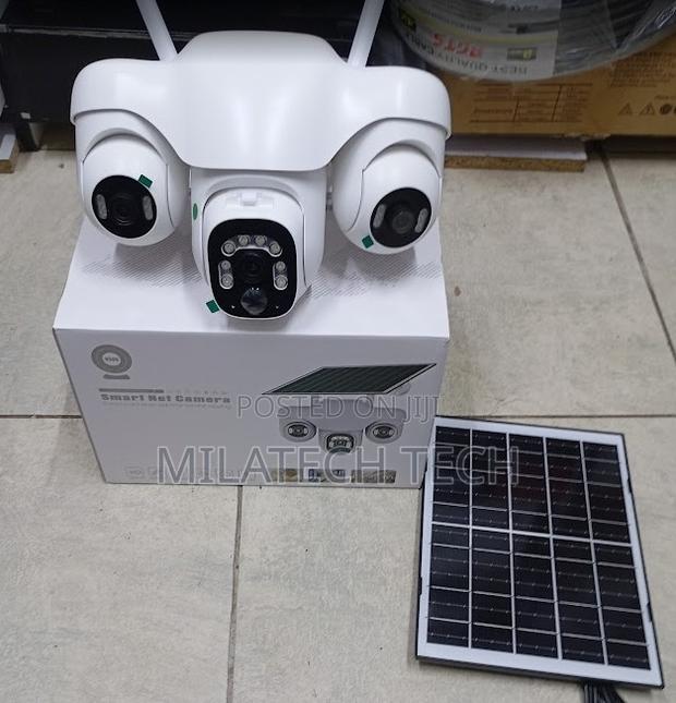 V380 Triple Lens CCTV Camera | Wireless 4g | 360° Coverage |