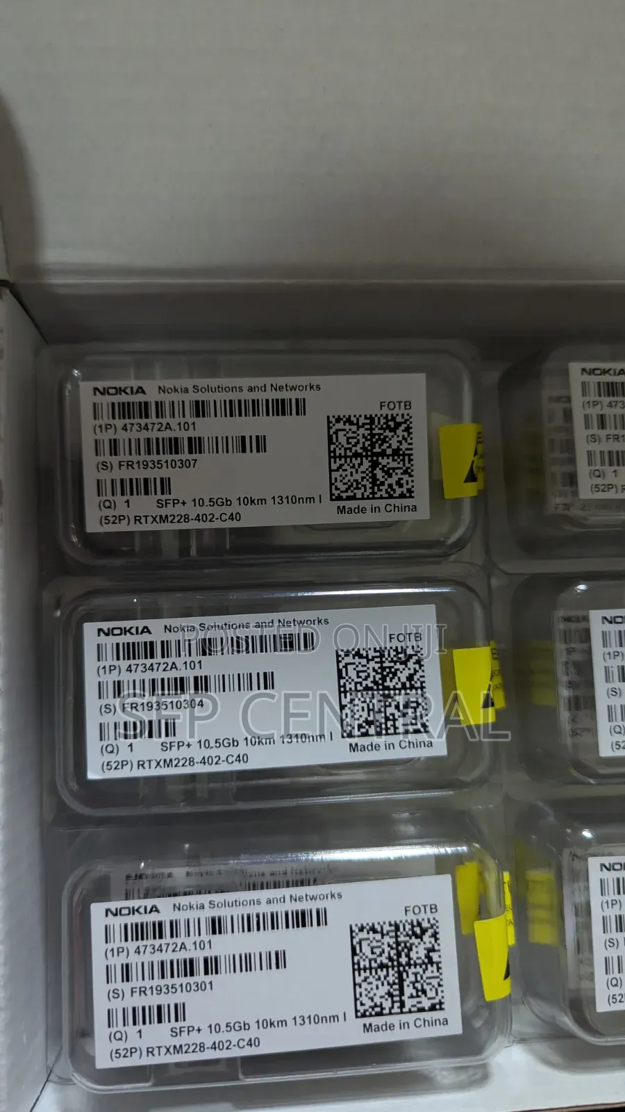 Nokia Fotb 473472a.101 Sfp+ 10.5gb 10km 1310nm I-Temp Transceiver