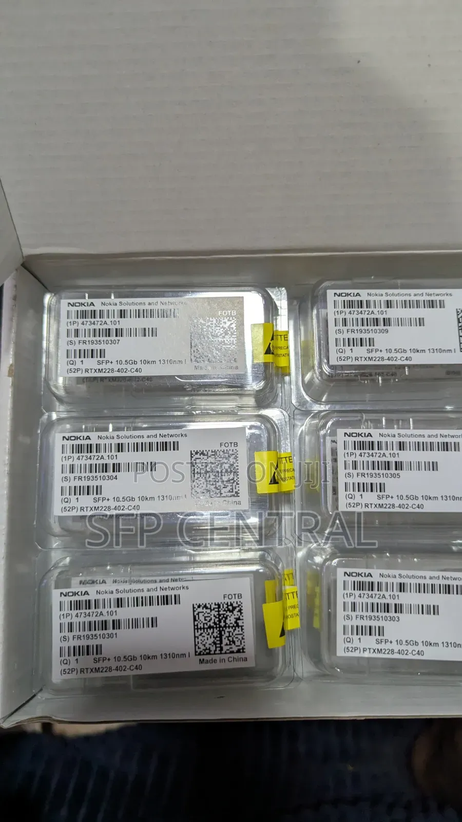 Nokia Fotb 473472a.101 Sfp+ 10.5gb 10km 1310nm I-Temp Transceiver