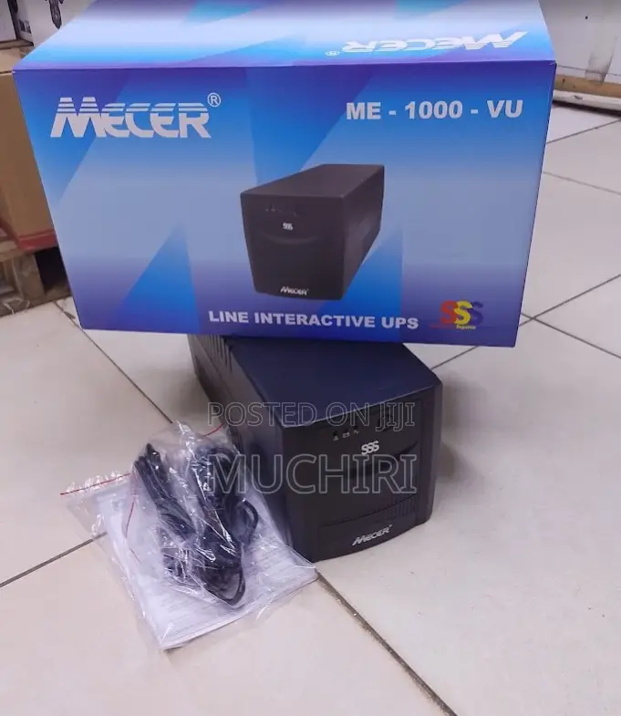 Mecer 1000va 600w Ups Battery Backup for Electronics