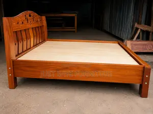 5x6 Classic Panel Wooden Bed Frame | Modern Bedroom Bed