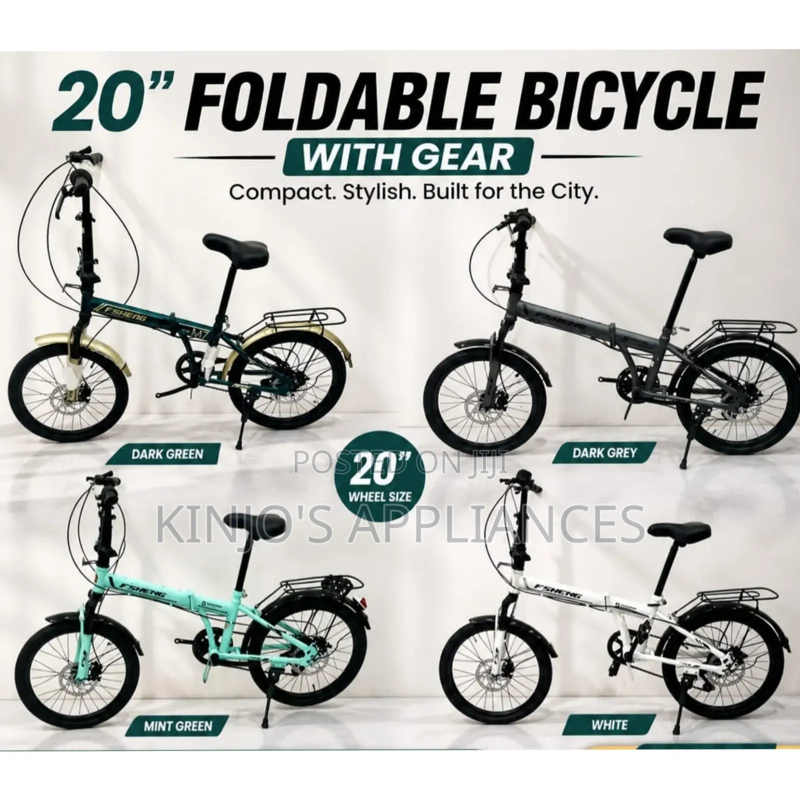 Foldable Bicycle With Gear 20" Size