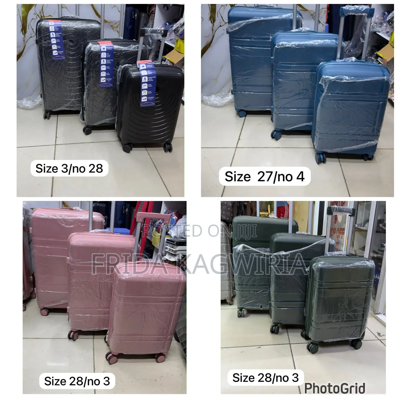 Unbreakable Rubber Suitcase Size 28 3in1 ( 66cm, 60cm , 50cm)