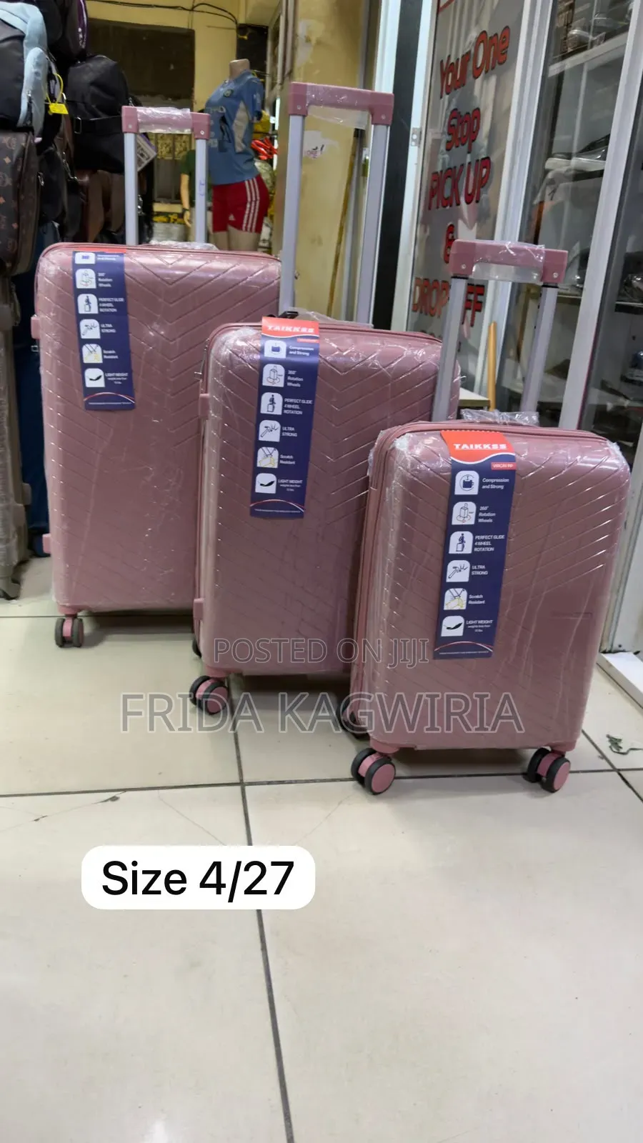 Unbreakable Rubber Suitcase Size 4/ No27 3in1 ( 63cm, 57cm, 48cm)