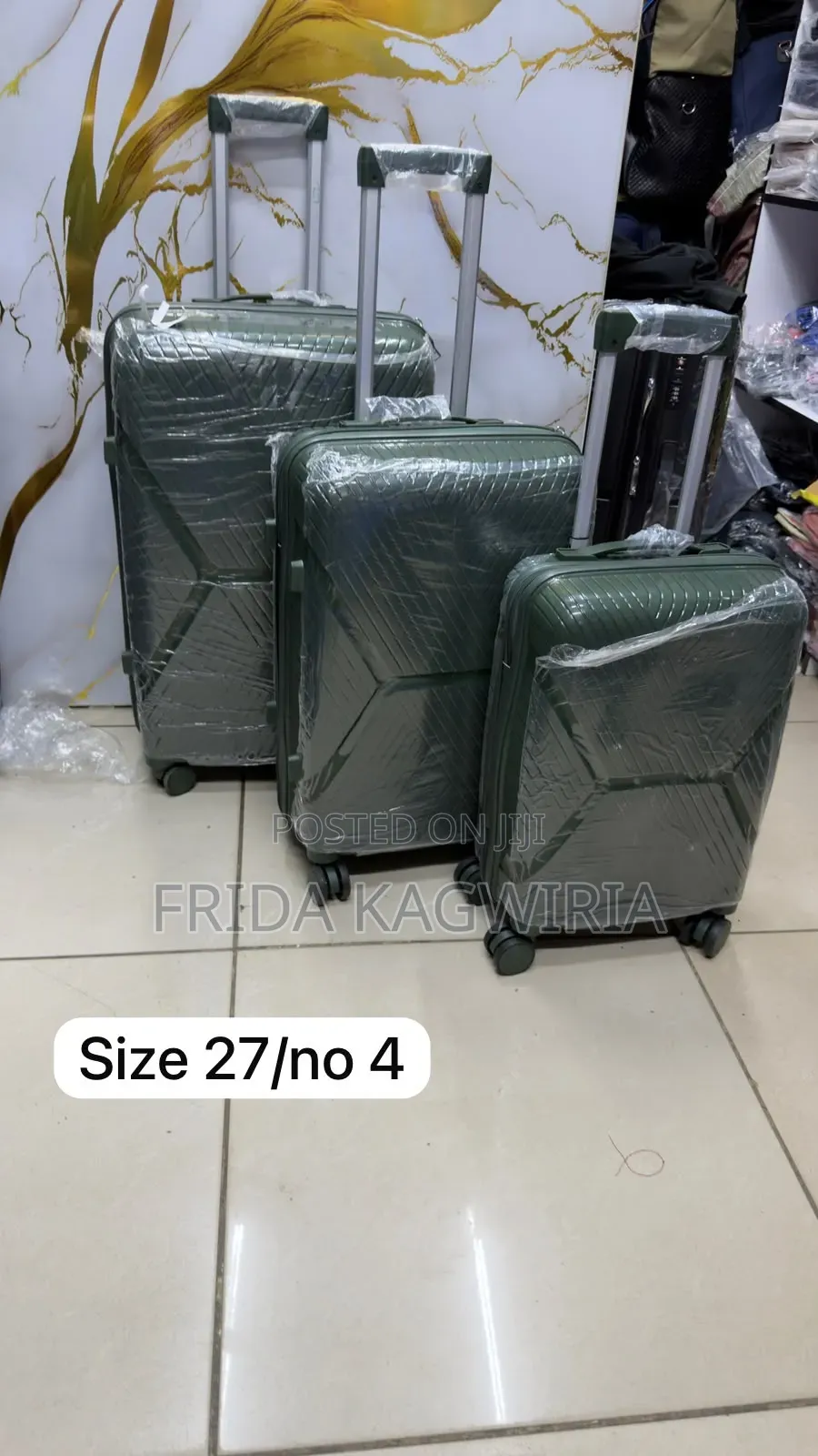 Unbreakable Rubber Suitcase Size 4/ No27 3in1 ( 63cm, 57cm, 48cm)