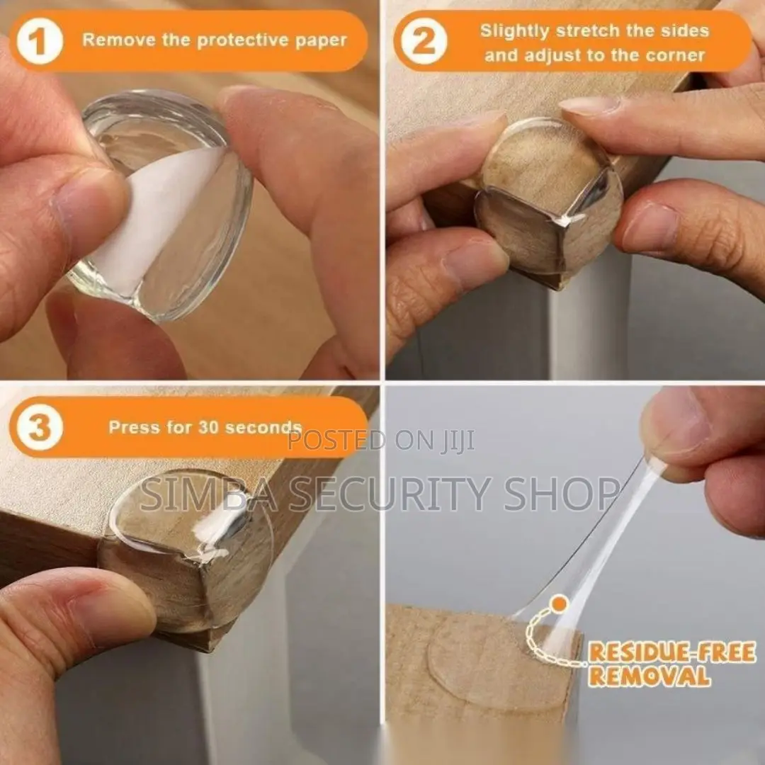 4 PCS Baby Corner Protector Round Silicone Sticker Guards Proofing
