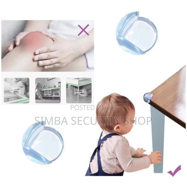 4 PCS Baby Corner Protector Round Silicone Sticker Guards Proofing - thumbnail 5