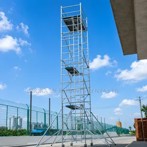 14.3mtrs High Scaffolding Ladder Tower - Aluminium