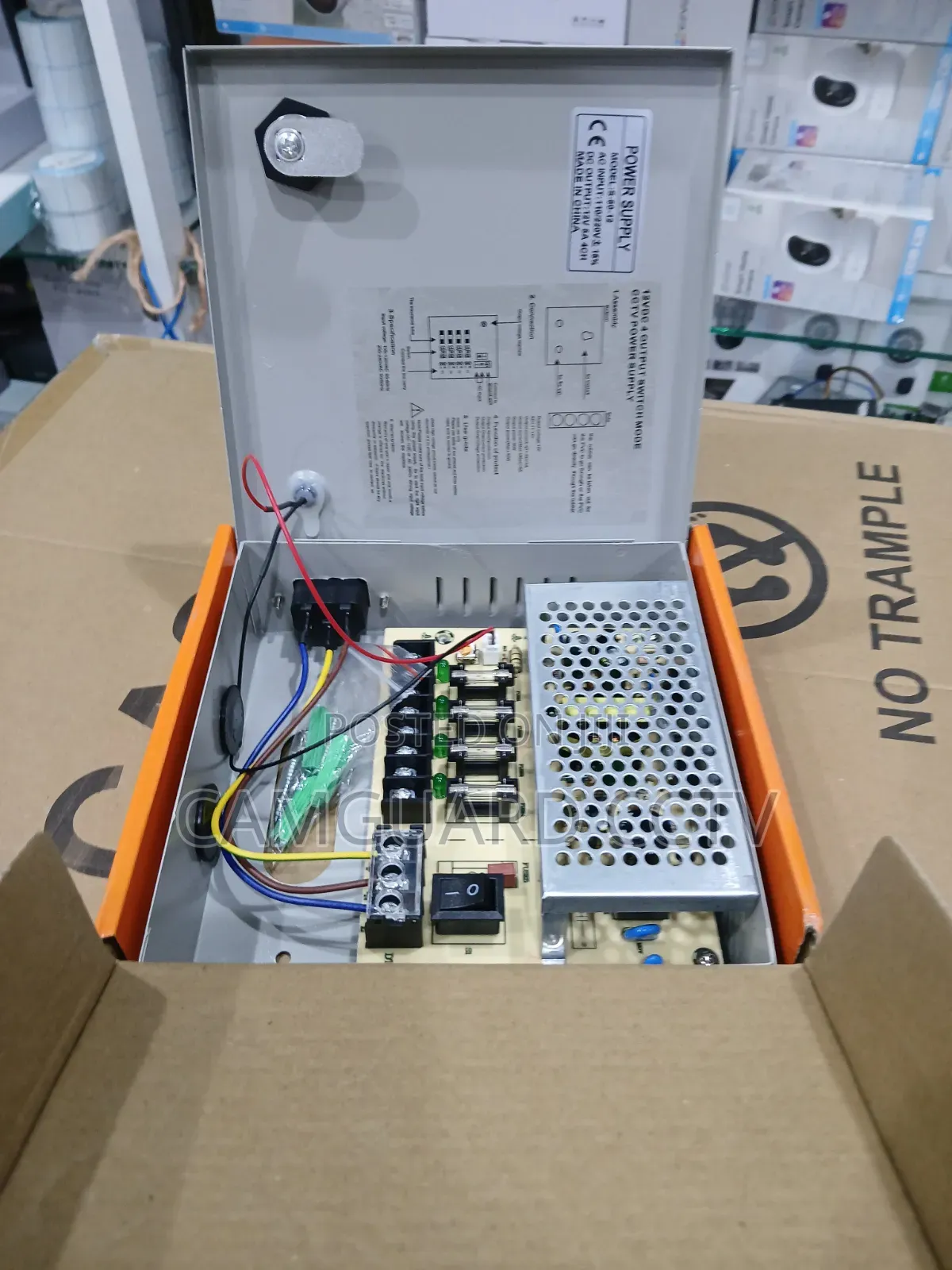 12v 5a Cctv Power Supply Enclosed Metal Case Smps