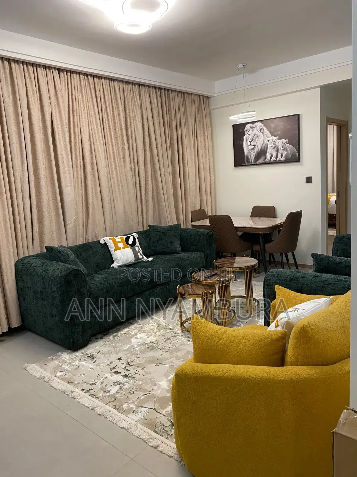 Furnished 2bdrm Apartment in Riverside Drive for rent