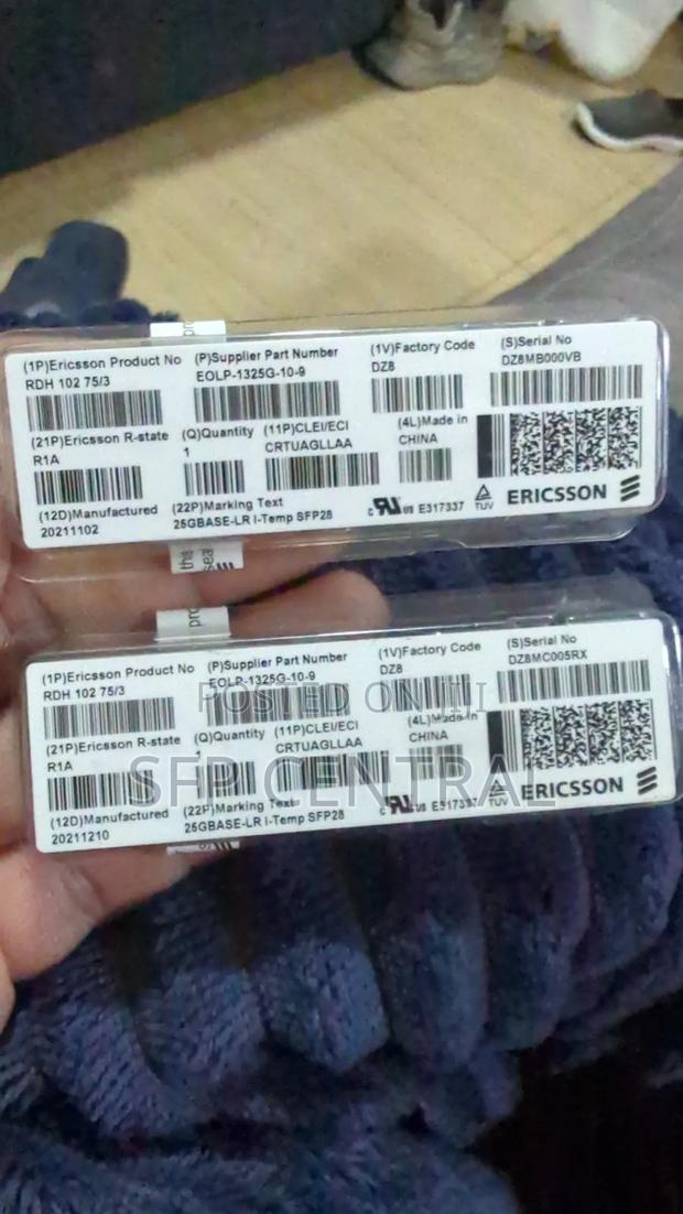 Ericsson SFP-25g-Lr L-SFP I-Temp Sfp28 Transceiver Module“New in Box” - thumbnail 3
