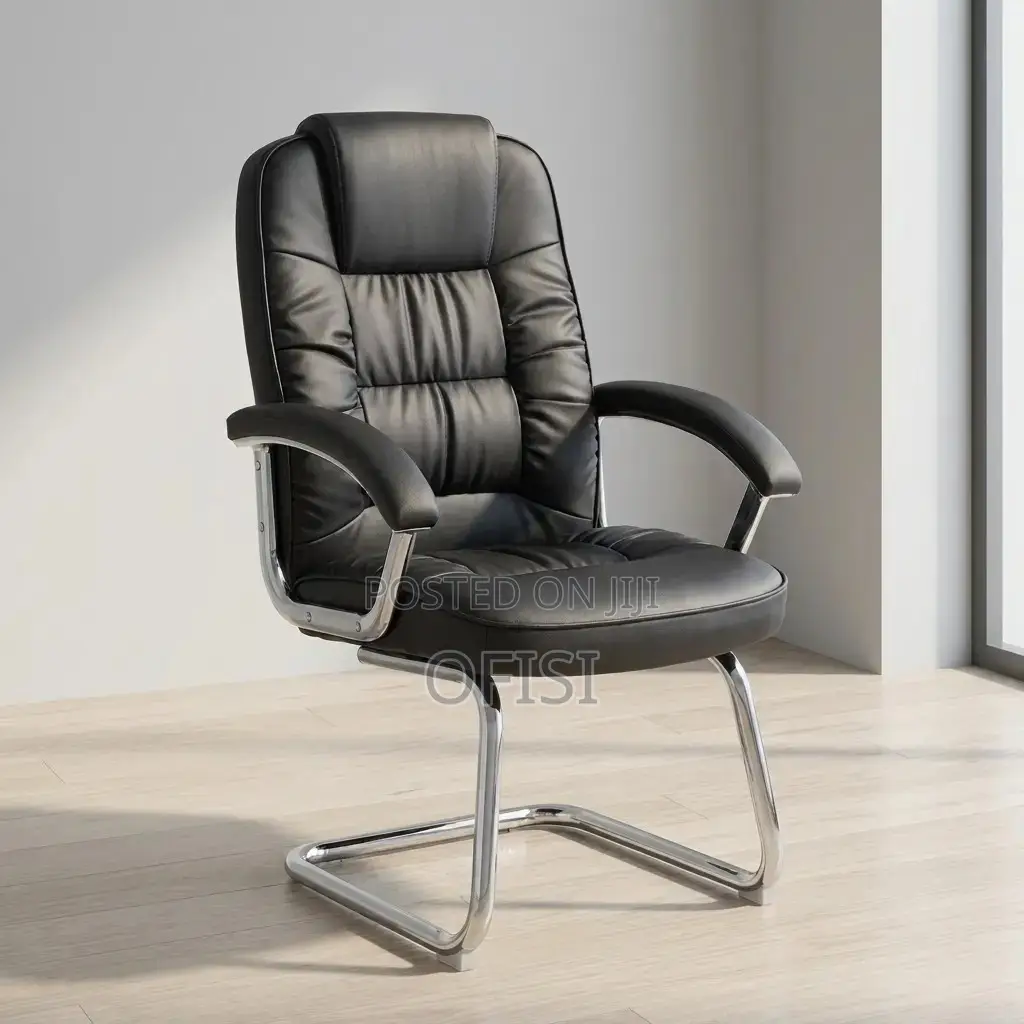 Office Chair; Executive Leather Office Visitors Chair