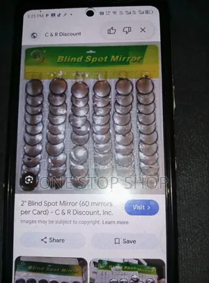 60pcs Blind Spot Convex Mirrors for Vehicle Side Mirror Enhancement
