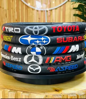 Different Automotive Multi_branded Logos Steering Wheel Cover