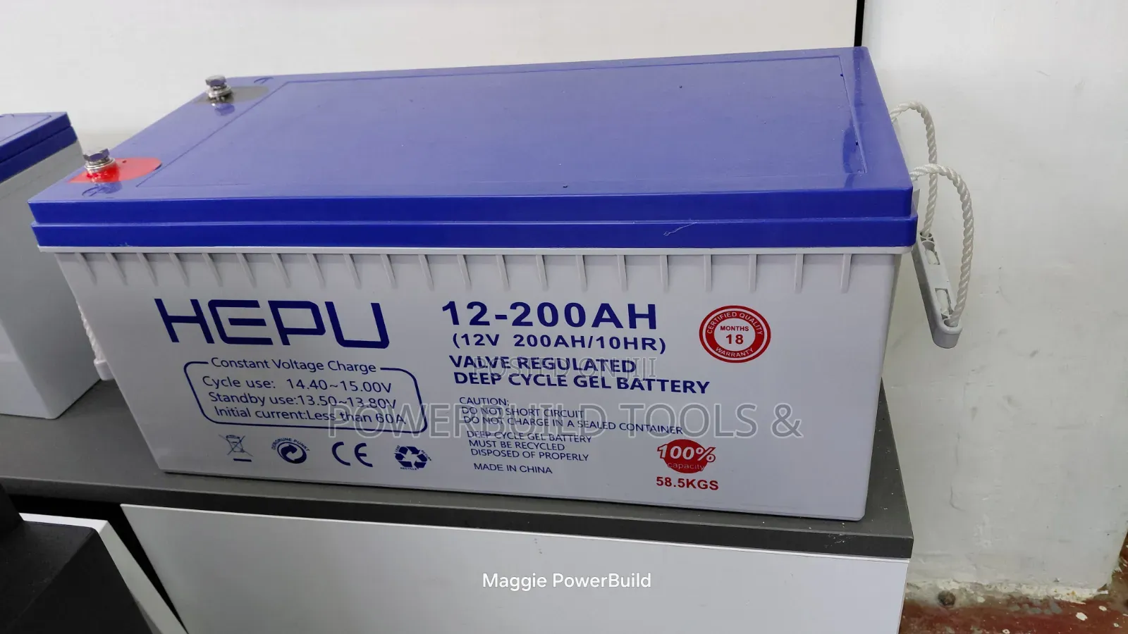 Hepu 12-200ah Valve-Regulated Deep Cycle Gel Battery