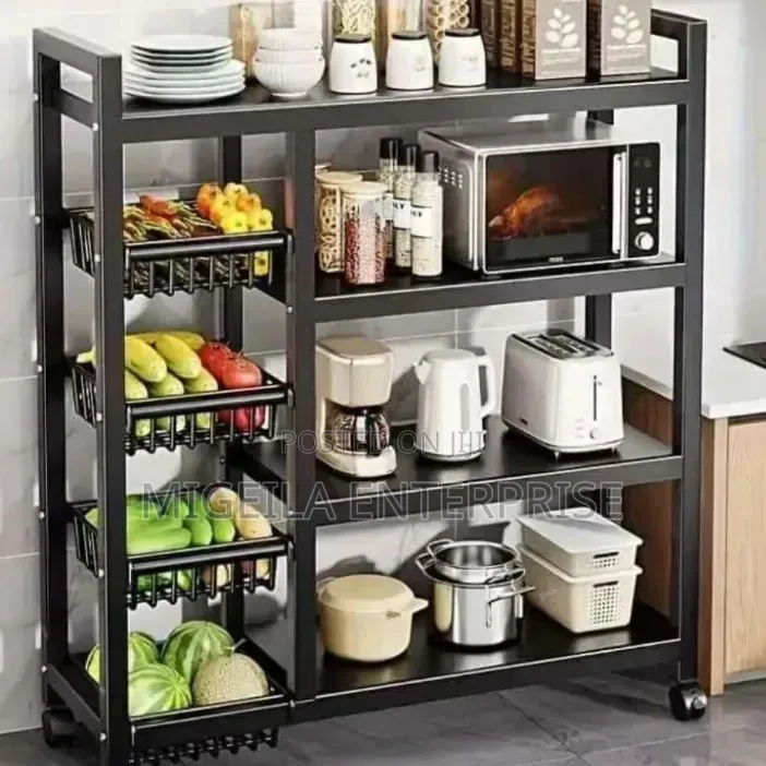 Kitchen Rack And Microwave Organizer