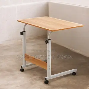Home -Friendly Height Adjustable Multipurpose Laptop Table With Wheels