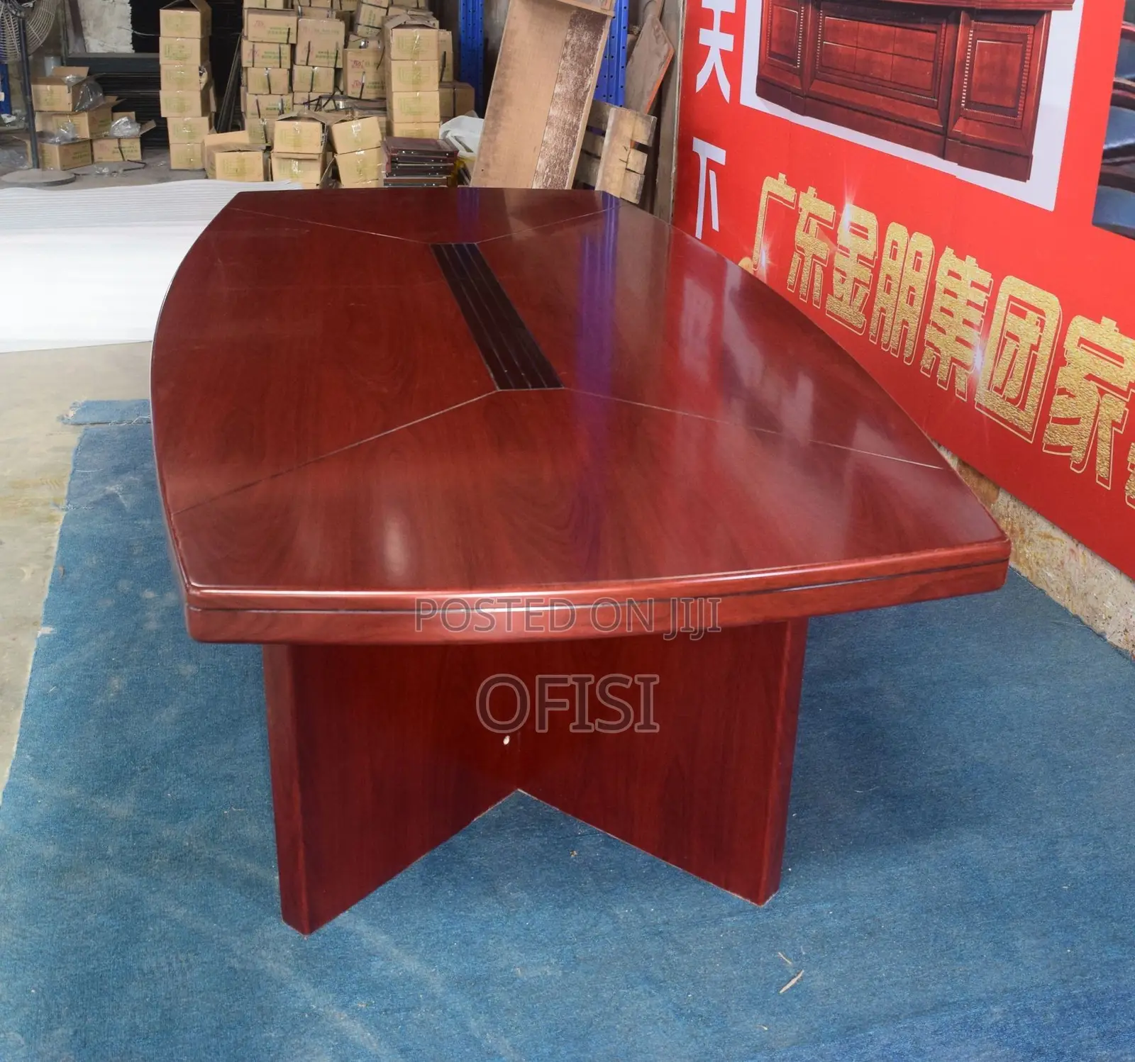 Boardroom Table; Luxury Mahogany Executive Boardroom Table 2.4m