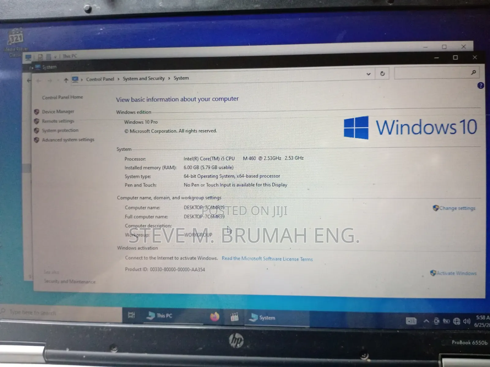 Laptop HP ProBook 6550B 6GB Intel Core i5 HDD 500GB