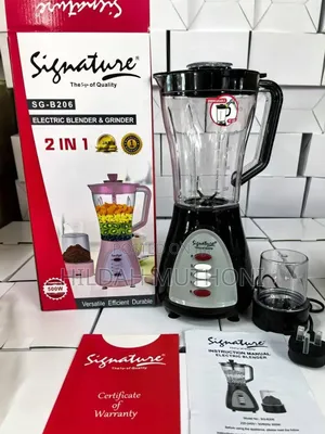 Signature 2-in-1 Electric Blender With Grinder