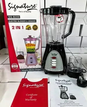 Signature 2-in-1 Electric Blender With Grinder