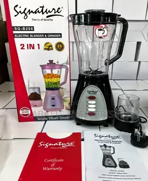 Signature 2-in-1 Electric Blender With Grinder