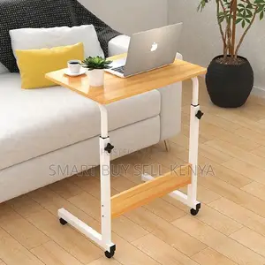 Travel-Friendly Adjustable Multipurpose Laptop Table With Wheels