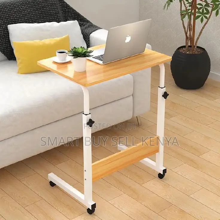 Travel-Friendly Adjustable Multipurpose Laptop Table With Wheels
