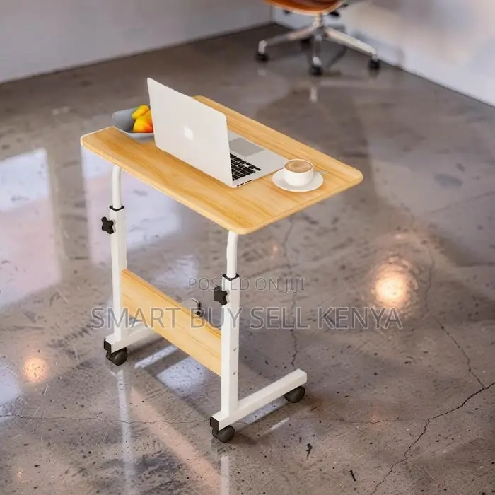 Sleek Design Height Adjustable Multipurpose Laptop Table With Wheels