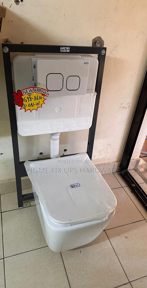Ans Wallhung Toilet Seat With Concealed Cistern - main view