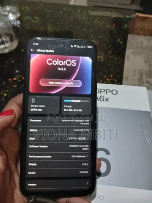 New Oppo A6x 64 GB Purple