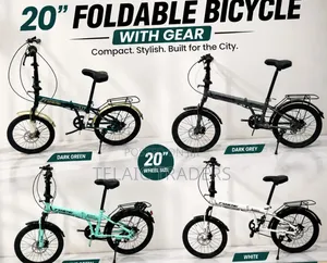 Foldable Bicycle With Gear Size