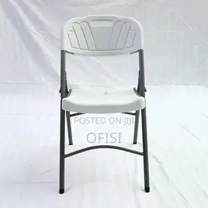 Office Chair; White Foldable Picnic Plastic Chair