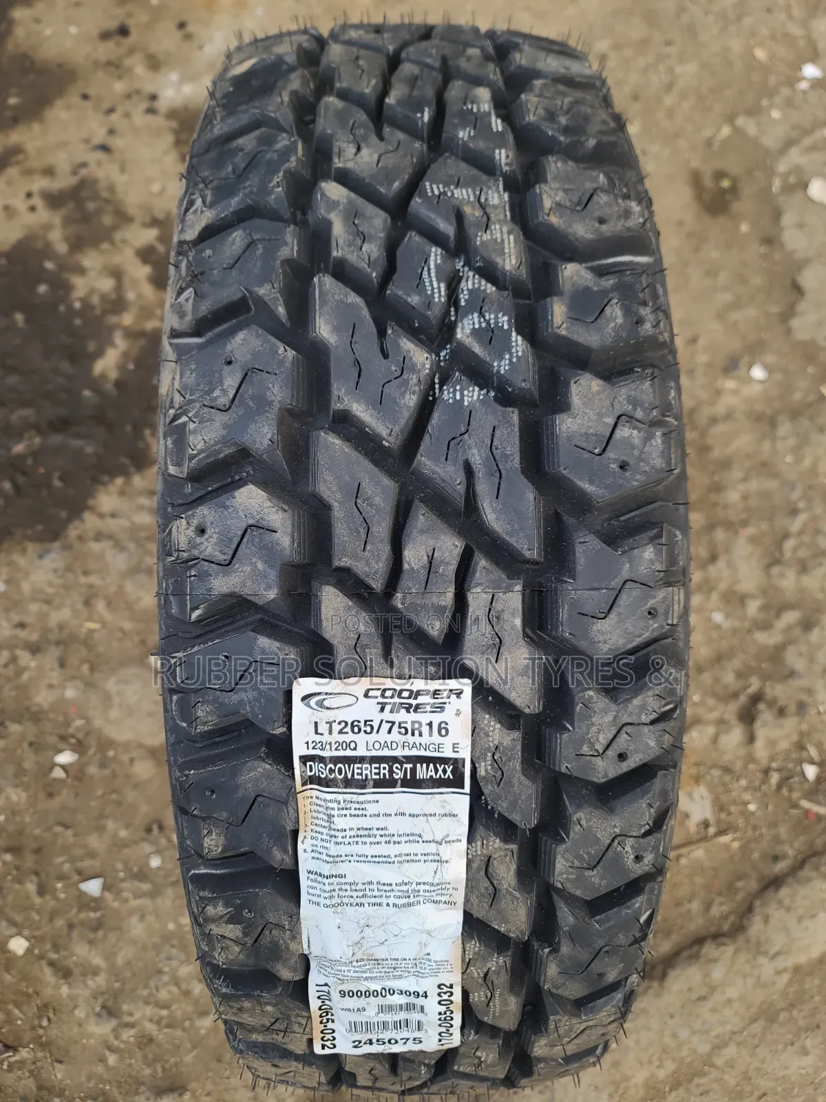 265 /75 R16 Cooper Tires Discovery S/T Maxx All-Terrain