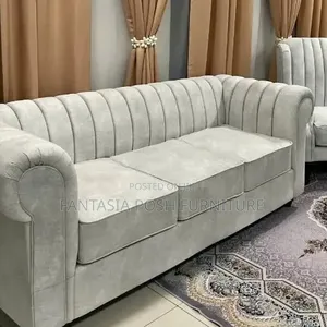 Grey 3 Chesterfield Sofa + Free Delivery