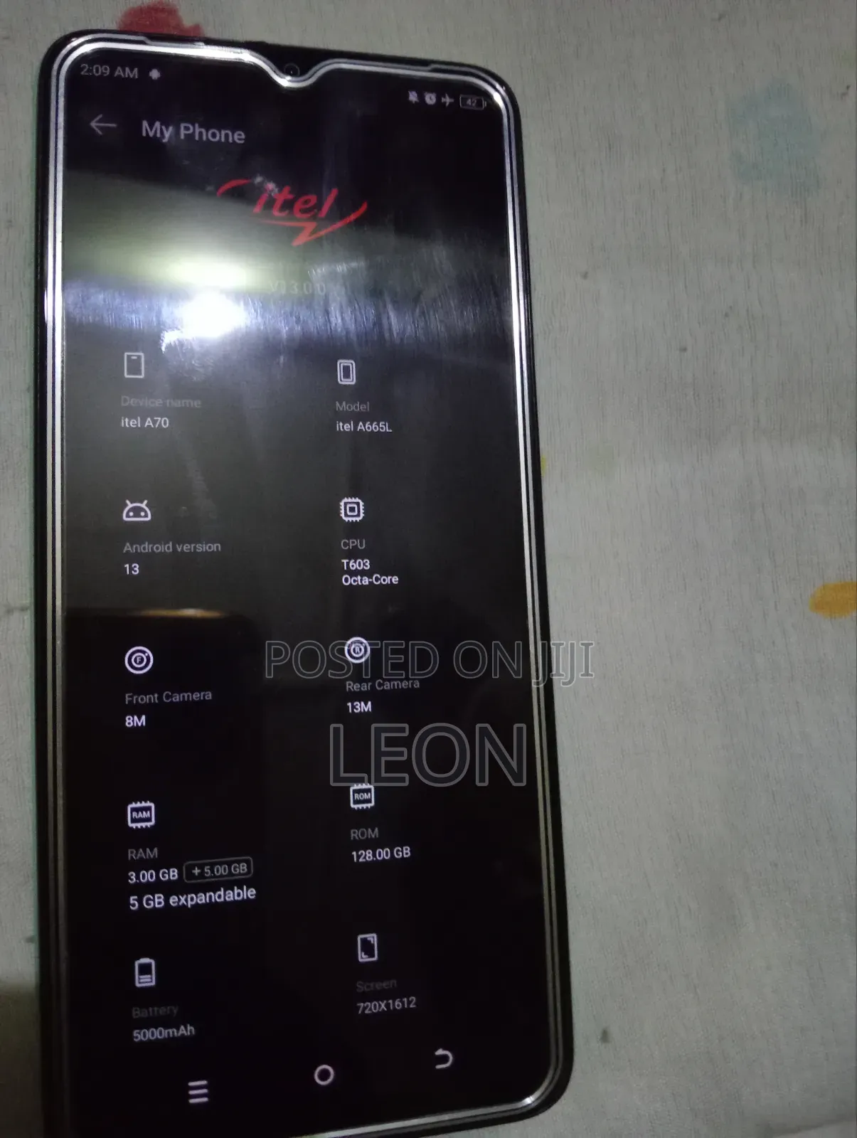 Itel A70 128 GB Green