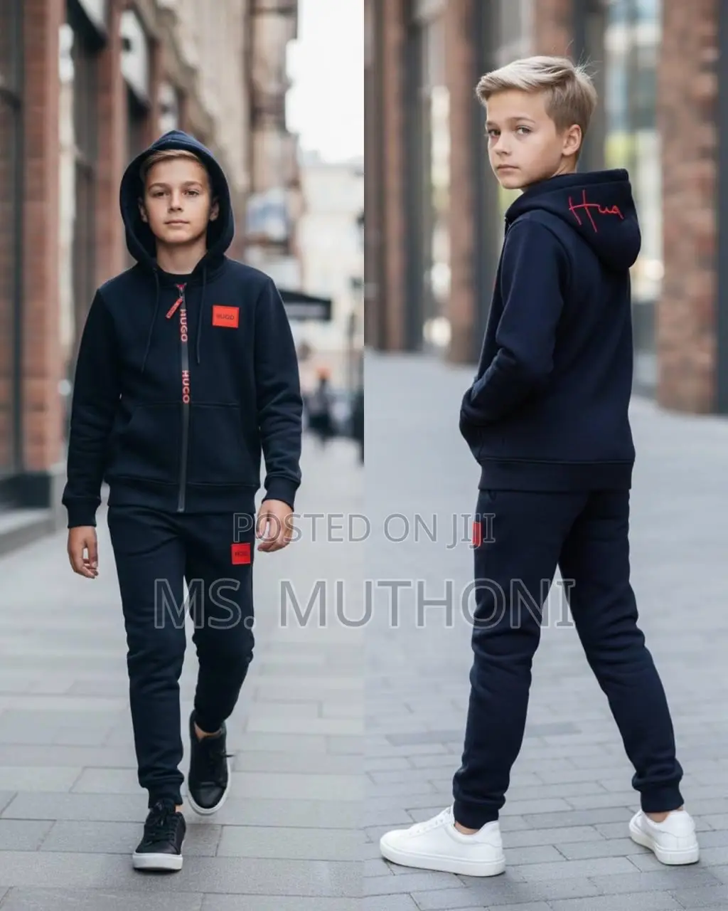 Unisex All Black Hugo Boss 2 Piece Turkey Trucksuits