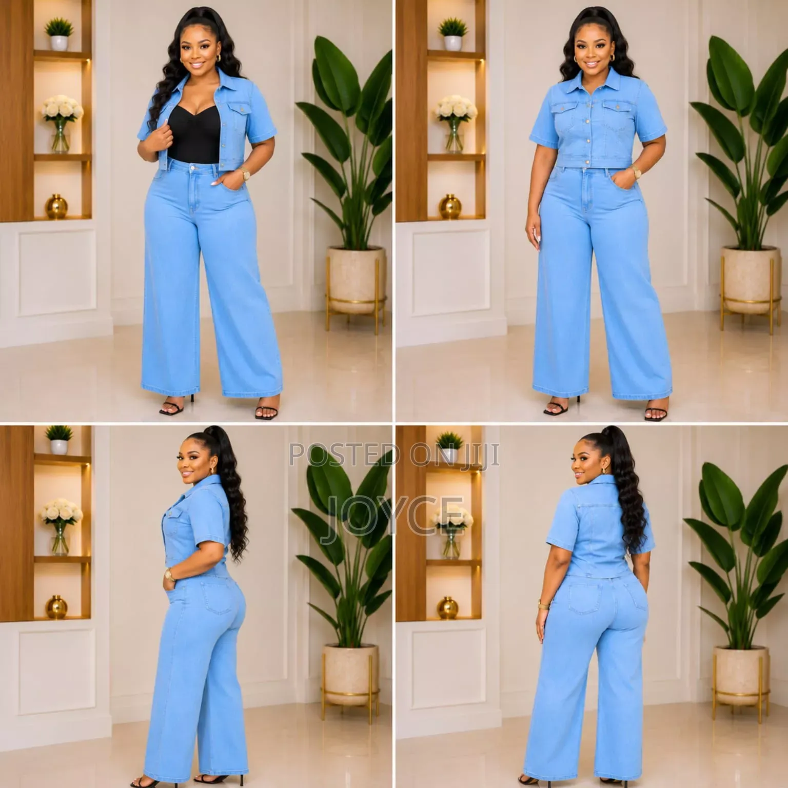 Stretch Denim Non-Fade 2 Pc