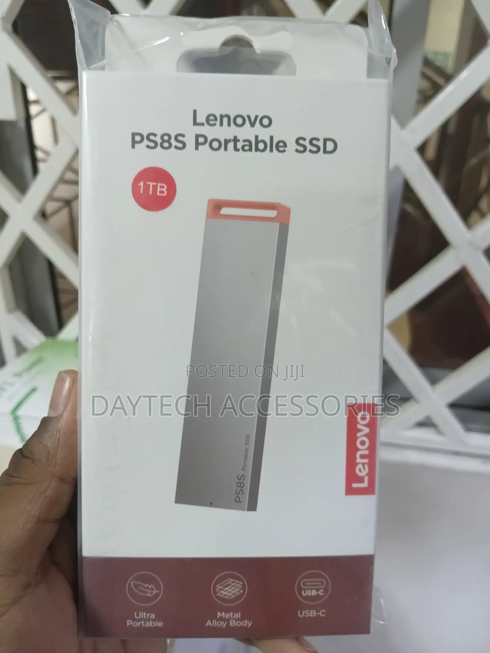 Lenovo 1tb Ps8s Usb3.2 Gen2 Type-C Portable Ssd.
