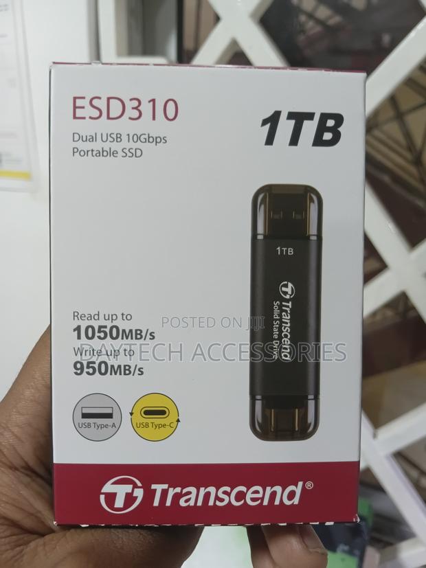 Transcend Esd310c 1tb SSD - Black - thumbnail 3
