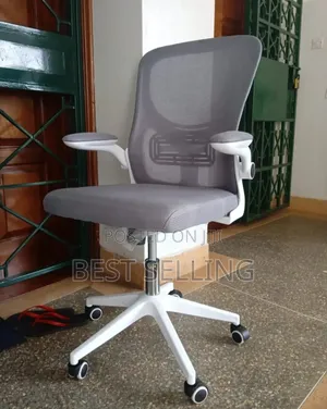 Classy Office Chair White Grey