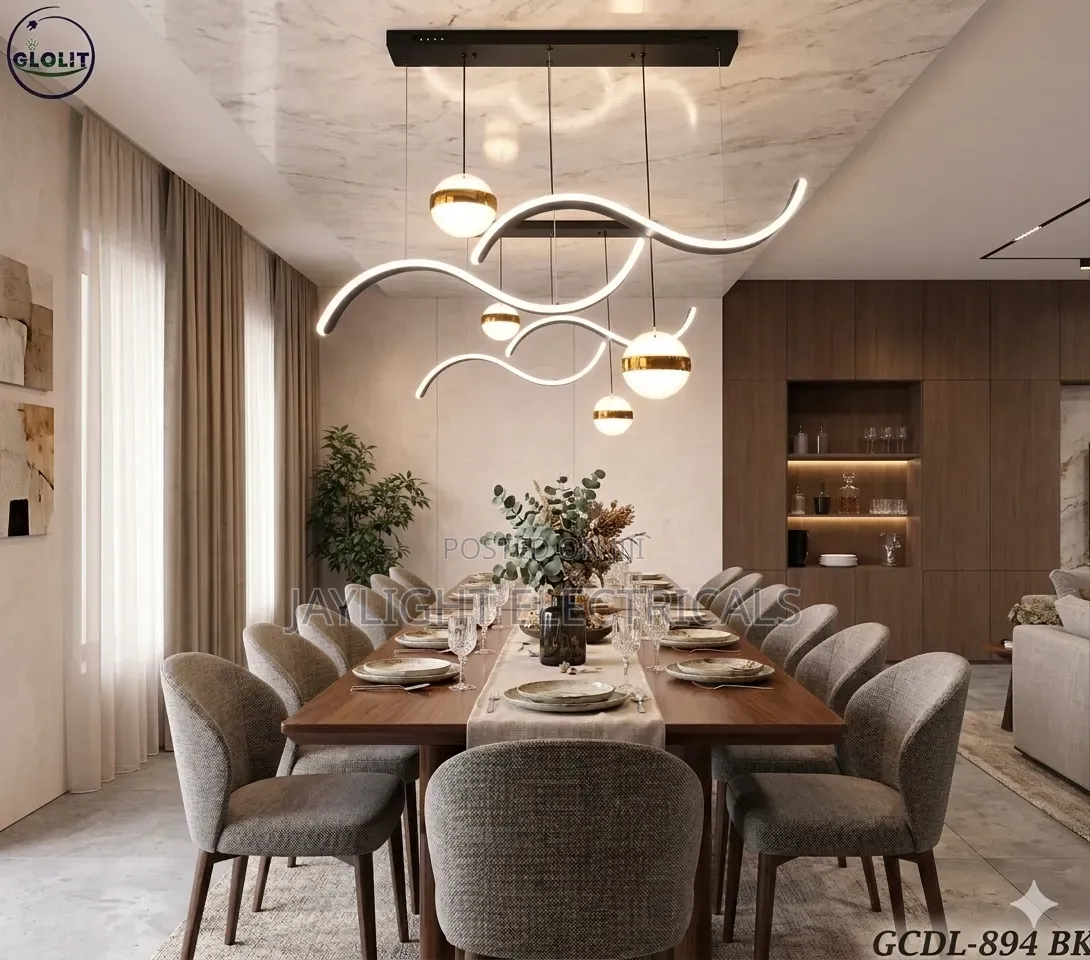 Home Led Black Pendant Lamps Living Room Decoration