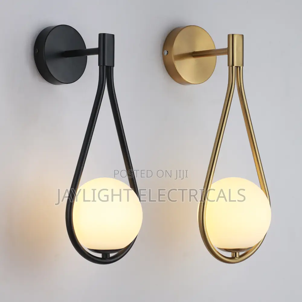 Design Gold Color Luxury Wall Lamp Glass Ball Lamp Shades