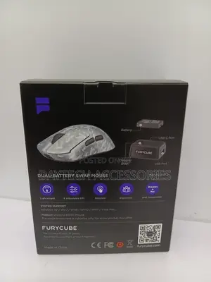 Furycube F1 Ultra-Lightweight Carbon-Textured Wireless Gaming Mouse